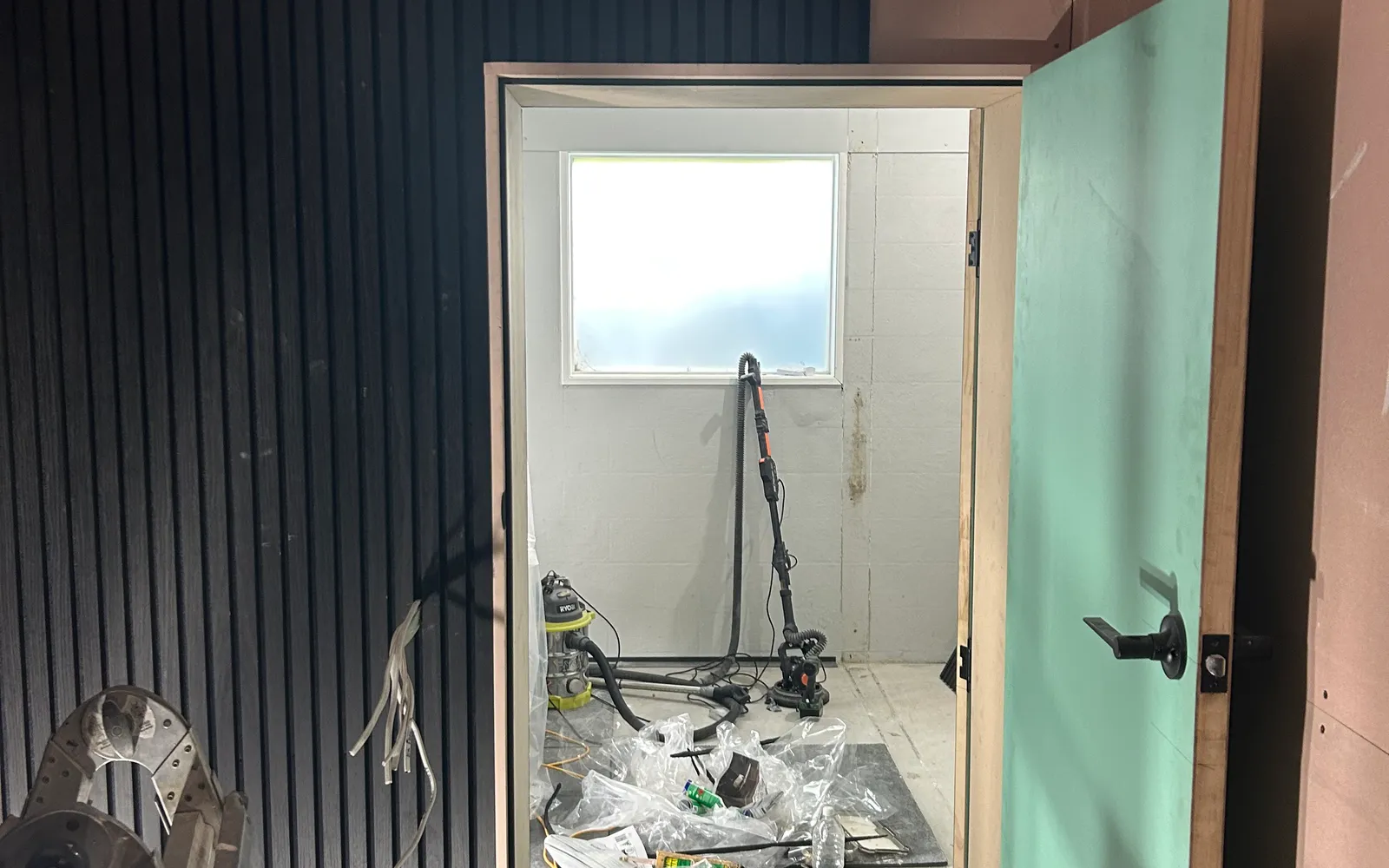 Inside looking at door