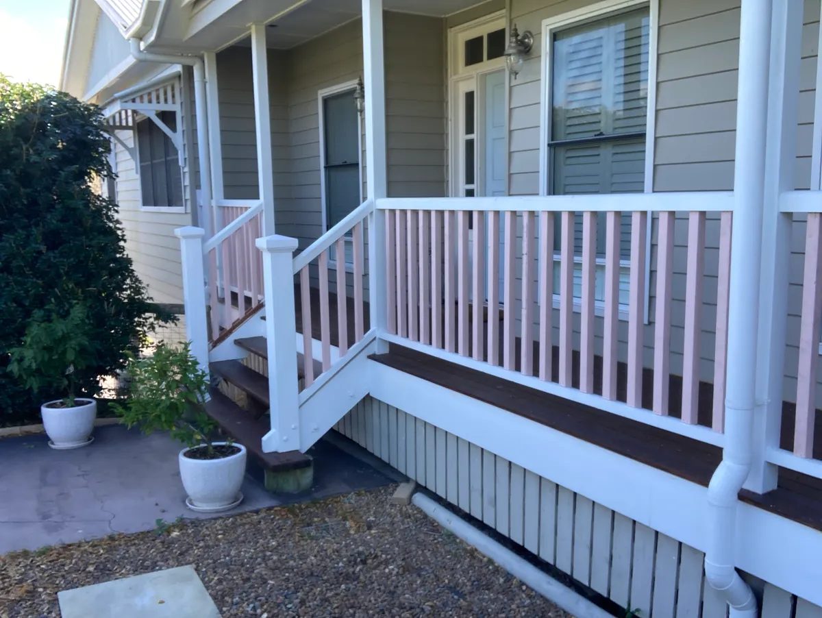 Front wide angle of stairs