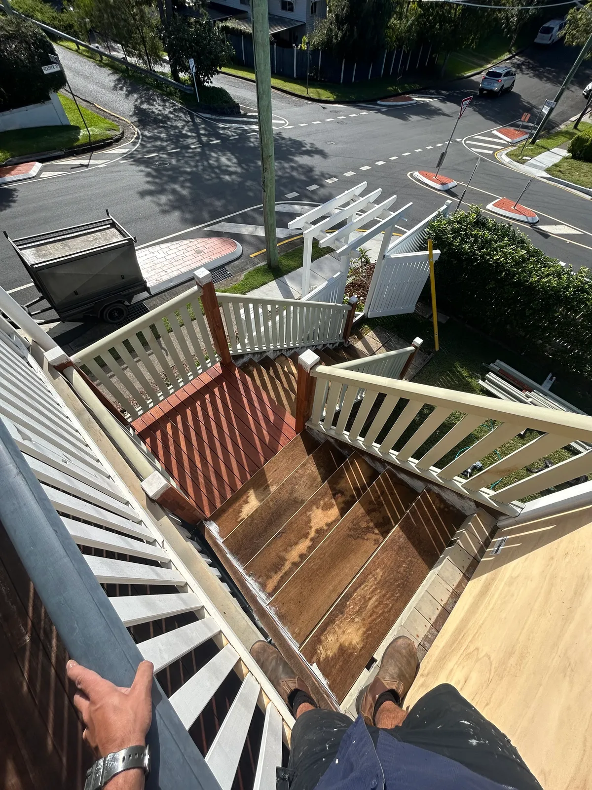 Top down of stairs